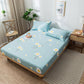 Three-piece Cotton Bed Sheet Pillowcase Thick Non-slip Protective Cover Cotton Bedspread Mattress Cover