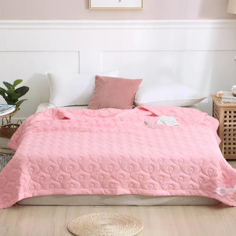 Summer Washed Cotton Skin-friendly Thin Air-conditioning Quilt Single Double Summer Cool Quilt