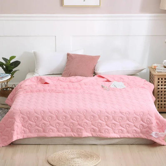 Summer Washed Cotton Skin-friendly Thin Air-conditioning Quilt Single Double Summer Cool Quilt