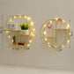 Nordic Style Shelf Store Wall Decoration Rack Tea Shop Wall Wrought Iron Living Room Creative Wall Hanging