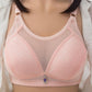Thin Anti-sagging Gather Beautiful Back Full Cup Bra Without Steel Ring Gather Adjustable Underwear Female Lace Lace