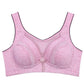 Comfortable Solid Color Cotton Thin Waistcoat Without Steel Ring Gathered Bra Large Size Full Cup Tube Top Underwear Thin and Breathable