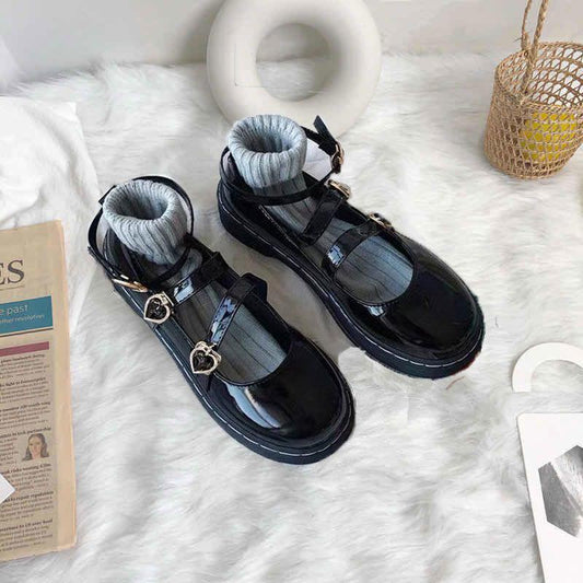 Small Leather Shoes Female British Retro Trifle Bottom Comfortable  Versatile Mary Jane Shoes High Quality