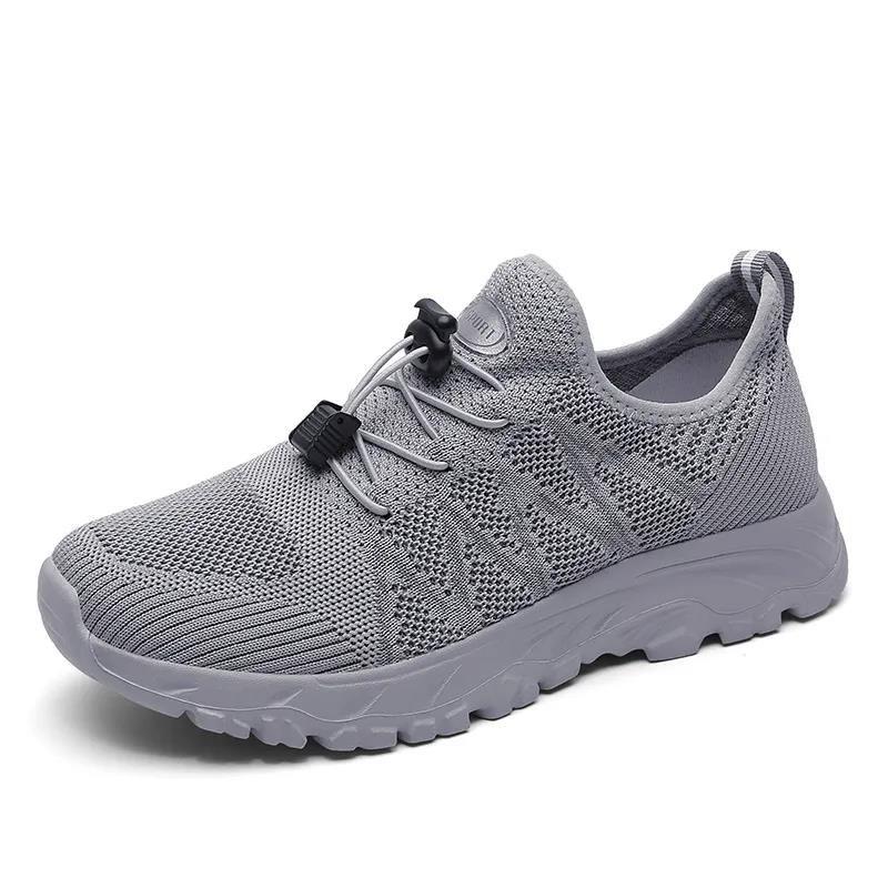 Old Man Shoes Men's Non-slip Soft Bottom Middle-aged and Elderly Walking Shoes Breathable Casual Sports Shoes Father Single Shoes