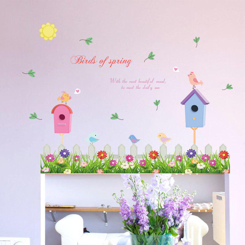 [sticker ]New Design Pastoral Plant Home Decorative Wall Stickers Diy Kids Room Bedroom Wall Decals