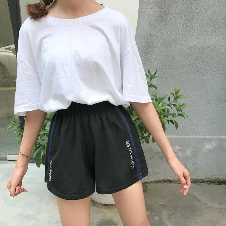 Women's Summer Sports Shorts Wide Legs Large Size Running High Waist Thin Shorts Loose Casual Pajama Pants Casual Short Shorts