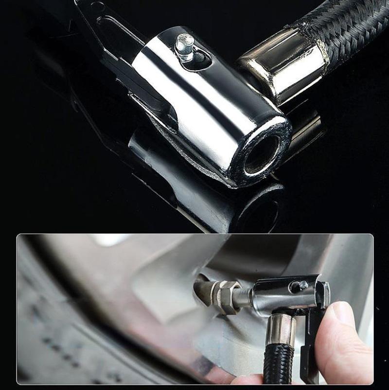 100W Dual-cylinder Car Air Pump Tire Pressure Monitor Tire Inflator Multi-function Car Pump Cigarette Lighter  Head