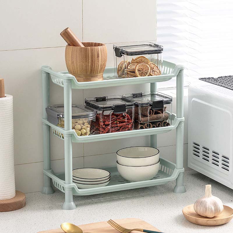 Kitchen Shelf Bathroom Storage Rack Multilayer Toiletries Finishing Rack