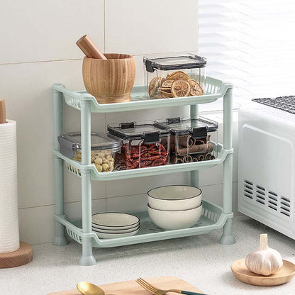 Kitchen Shelf Bathroom Storage Rack Multilayer Toiletries Finishing Rack