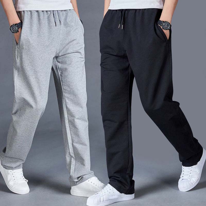 Spring and Autumn Men's Sports Casual Pants Loose Large Size Sports Straight Pants