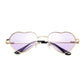 Heart Shaped sunglasses woman Lovely shades Sun Glasses for women candy color metal frame girl sungl