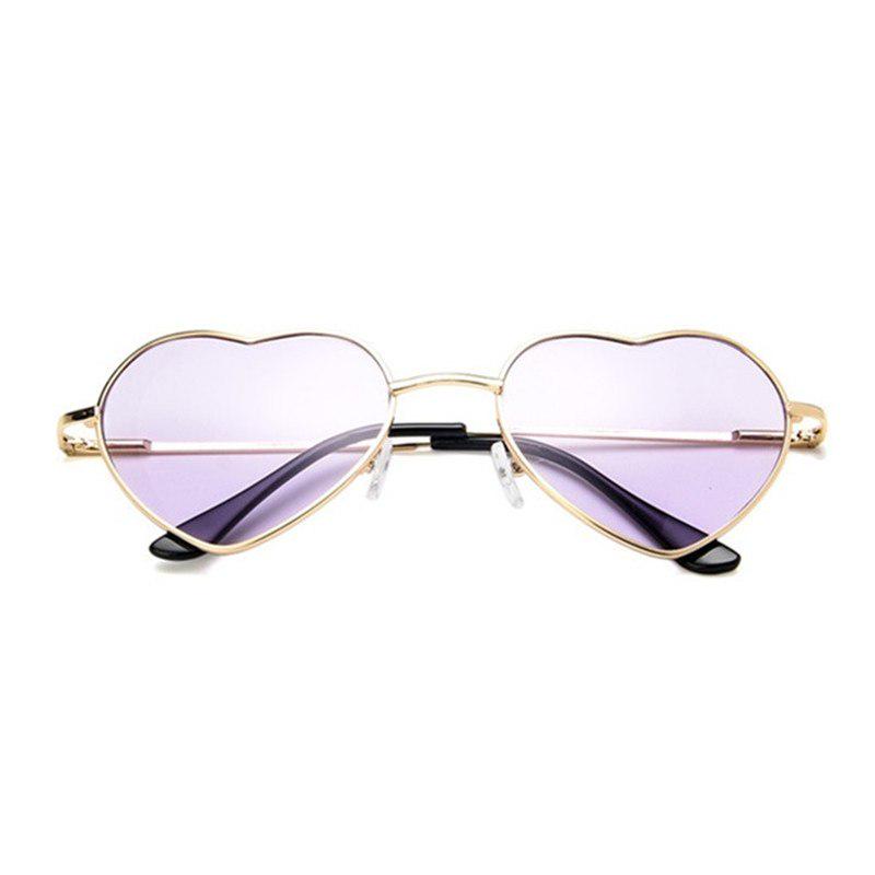 Heart Shaped sunglasses woman Lovely shades Sun Glasses for women candy color metal frame girl sungl