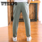 Brand Pants Kids Girls Spring Cotton Linen Long Pants Fashion Flower Bloomers Trousers