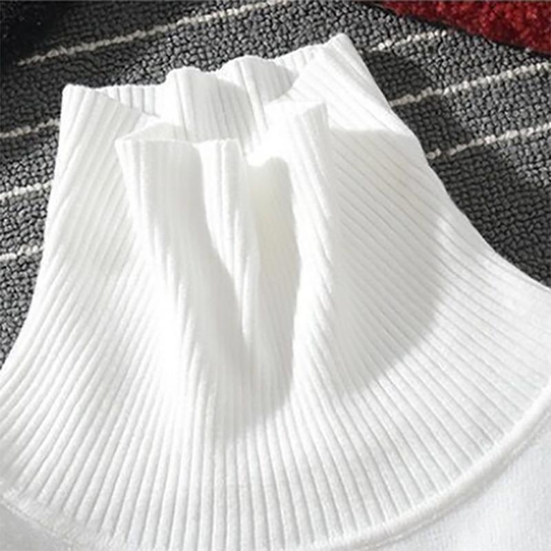 White Turtleneck Sweater Men's Slim Trendy Sweatshirts Men's Autumn and Winter Plus Velvet Thickening To Keep Warm