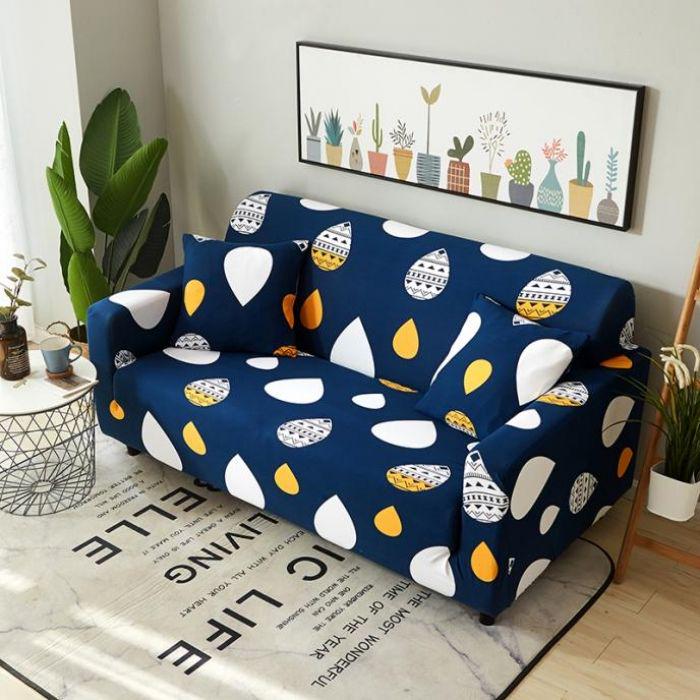 Sleeping Cartoon Cute Cat Sofa Covers Slipcovers for Home Decor 1/2/3/4 Seaters Machine Washable