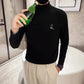 Long-sleeved T-shirt Men's Half-high Collar Winter Warm and Comfortable Sweater Round Neck Slim Bottoming Shirt Wear