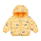 Girls' Warm and Windproof Winter Clothes Down Cartoon Padded Jacket with Velvet Padded Hooded Jacket