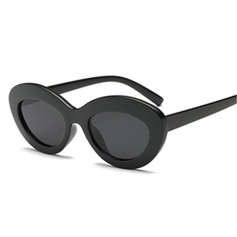 Cat Eye Sunglasses Women Retro Black Red Glsases Brand Designer Fashion Ladies Sun Glasses Oval Eyeg