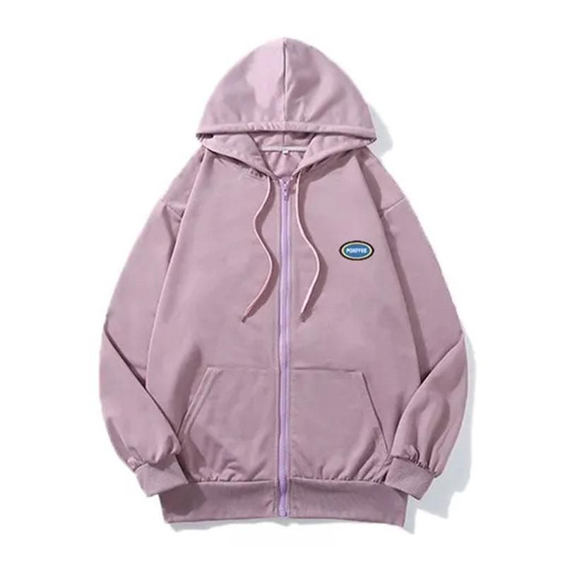 Women's Autumn Korean Style Hooded Cardigan Sweater Ladies Loose and Lazy BF Wind Ins Jacket Casual Zipper Cardigan