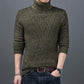 Men's Turtleneck Sweater Autumn and Winter Thicken Warm High-end Base Shirt Trend Slim Wild Knitted Clothes