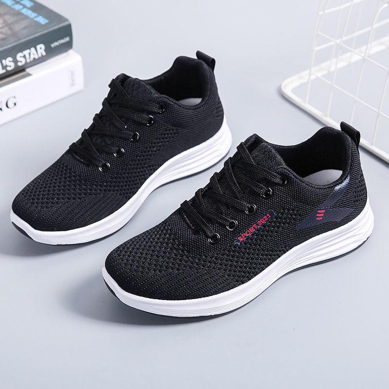 Spring Autumn Fashion Casual Sports Women's Shoes Korean Version All-match Breathable Mesh Sports Shoes Thin Single Shoes