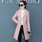 Mid-length Down Padded Coat Winter Padded Jacket Slim Slimming Thin Temperament Light Ladies Padded Jacket Women