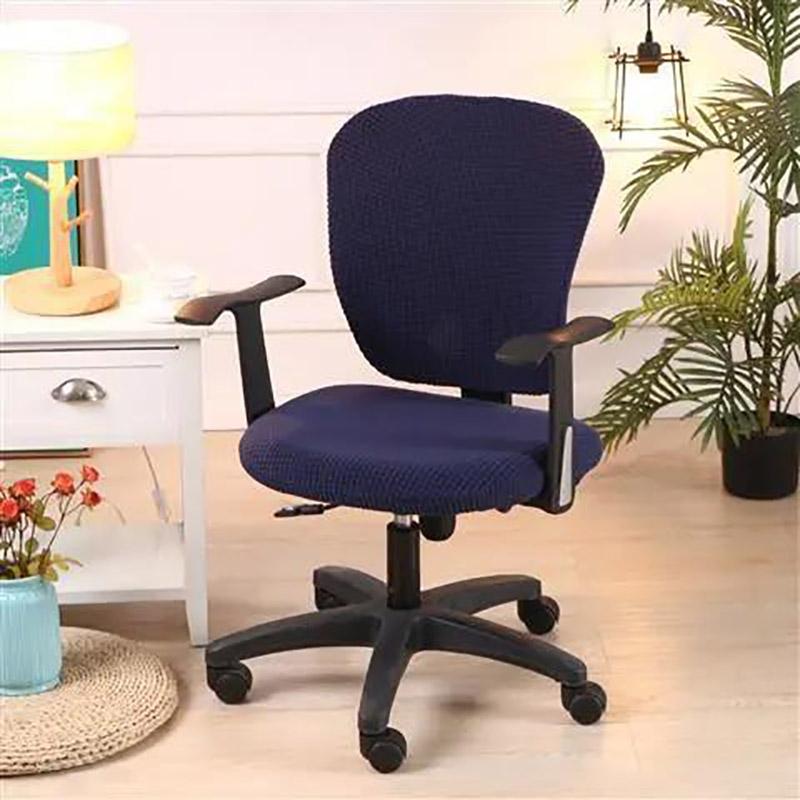 Two-piece Corn Wool Split Chair Cover Computer Office Universal Chair Cover