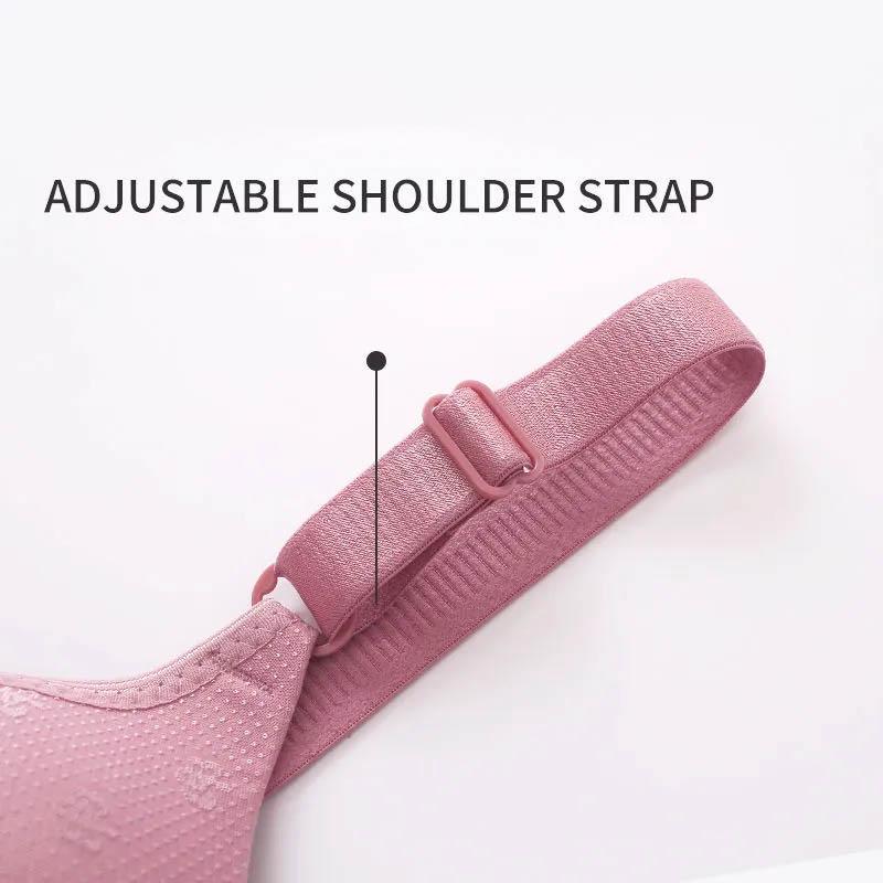 Large Size Jacquard Thin Bra No Steel Rings Gathering Comfortable Receiving Side Breast Breathable Sexy Soft Ladies Bra