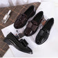 Single Shoes Female Comfortable Pointed Small Leather Shoes Female Students Korean Version of All-match Soft Sole Casual Bowknot Shoes
