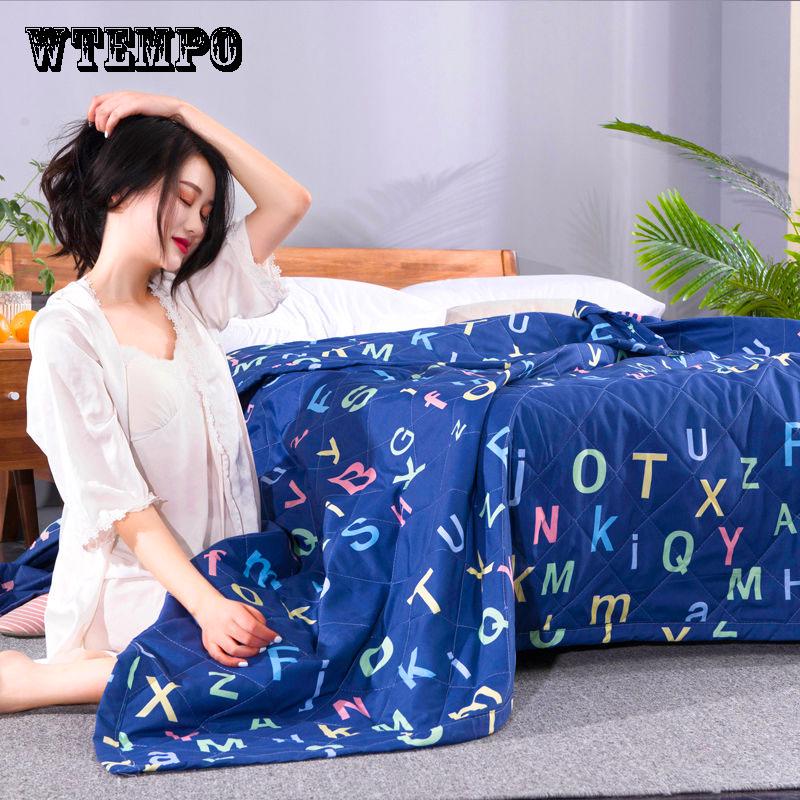 WTEMPO Brand Quilt Blanket Comfortable Summer Cool Air Conditioning Is Fashion Home Goods