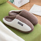 Winter Couple Cotton Slippers Household Indoor Non-slip Wear-resistant Slippers Plush Warm Home Cotton Shoes