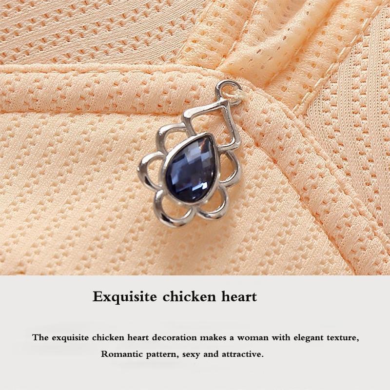 Sexy Front Button Bra Large Size Thin Comfortable Breathable No Rims Women's Underwear Gathered Adjustable Bra