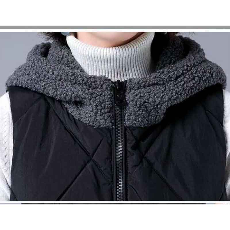 Women's Winterized Vest Winter Loose Fashion Plus Size Thermal Padded Jacket
