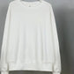 Embroidered Love Solid Color Round Neck Sweater for Men and Women The Same Loose Long-sleeved Pullover Sweatershirts for Lovers
