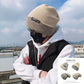 Double-sided Woolen Hat Men's Winter Thickened Warm Knitted Hat Korean Fashion Labeling Big Head Hooded Knitted Hat