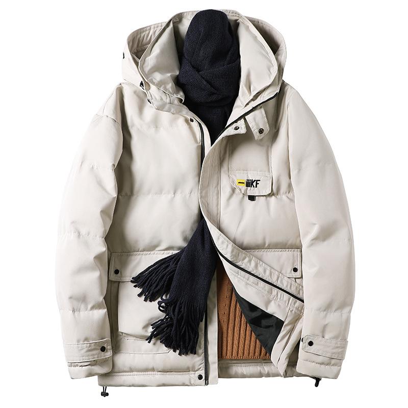 Winter Men's Down Jacket Thick Warm Jacket Casual Hooded Short Down Jacket