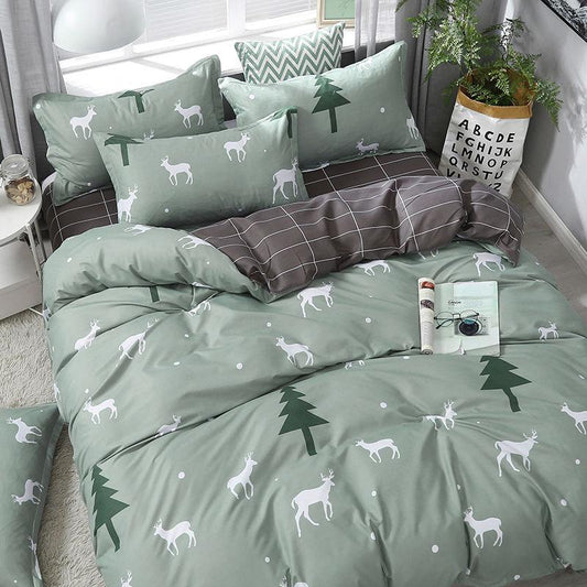 4pcs Bedding Set Bed Set Bed Cover Bed Sheet Quilt Duvet Cover Bedding Set Luxury Soft 3pcs Bedding Set Bed Sheet Pillowcase Cat Bedclothes