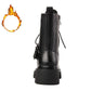 Autumn and Winter Martin Boots Belt Buckle Short Boots British Shoes Snow Boots Plus Velvet Warm Cotton Boots Motorcycle Shoes