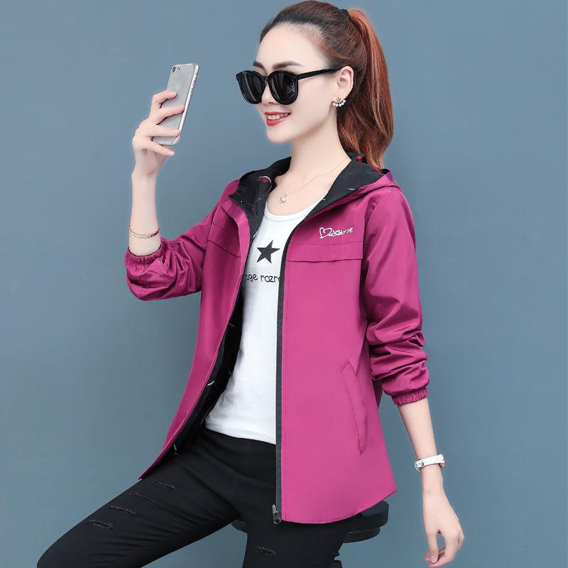 Women's Blouse Plus Size Jacket Jacket Women's Short Loose Spring and Autumn Casual Hooded
