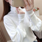 Turtleneck Sweater Women Autumn and Winter Loose Lantern Sleeve Knit Bottoming Shirt Soft