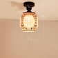 Chinese Chandelier Balcony Lantern Chandelier Creative Restaurant Chafing Dish Shop Ceramic Lamp