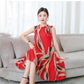 Cotton Silk Dress Female Summer Mother Sleeveless Mid-length Loose Large Home Night Skirt Beach Skirt