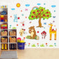 Animal Paradise Wall Stickers Background Decorative Painting Self-adhesive Removable Stickers