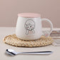 Cartoon Cute Baby Cup Ins High-value Cute Boy and Girl Couple Cup Large-capacity Water Cup Home Ins Wind Mug