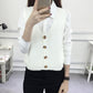 Spring and Autumn Knitted Loose Vest Sleeveless Cardigan Sleeveless Sweater V-neck Short Women's Top