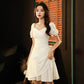 White Dresses Small Dresses Women's Skirts Can Usually Wear Ladies' French Light Luxury Dresses Short Banquet Temperament