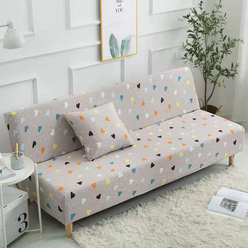 Fabric All-inclusive Universal Universal Full-cover Sofa Bed Cover Simple Folding Armrestless Elastic Sofa Cover