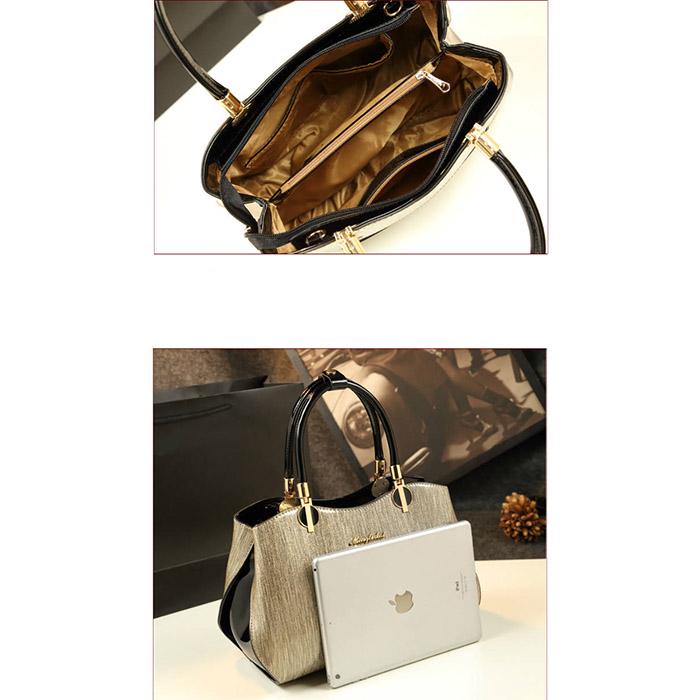 Woman Big Casual Tote Luxury Patent Leather Bags Womens Designer Handbag Shoulder Messenger Bag