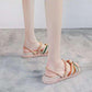 Summer Two-wear Sandals Female Fashion All-match Korean Fairy Style Students Rome Flat Beach