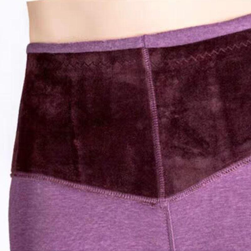 Women's Thermal Pants Plus Cashmere Inner Wear German Cashmere Knee Pad Long Trousers Female High-waist Plus Size Thick Line Pants Cotton Wool Pants